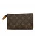 LOUIS VUITTON (ルイ ヴィトン) ポーチ ブラウン：12000円