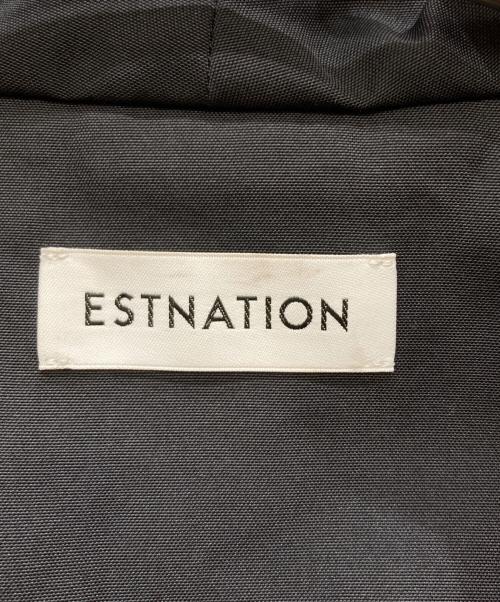 ESTNATION（エストネーション）ESTNATION (エストネーション) ビックショールライトコート ブラック サイズ:36の古着・服飾アイテム