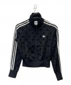 adidas Originalsアディダスオリジナル）の古着「水玉トラックジャケット」｜ブラック