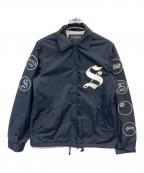 stussyステューシー）の古着「コーチジャケット」｜ホワイト