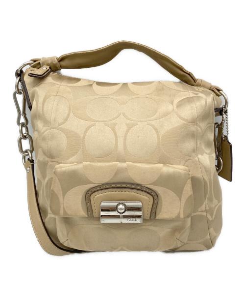 COACH（コーチ）COACH (コーチ) 2WAYショルダーバッグ ベージュの古着・服飾アイテム