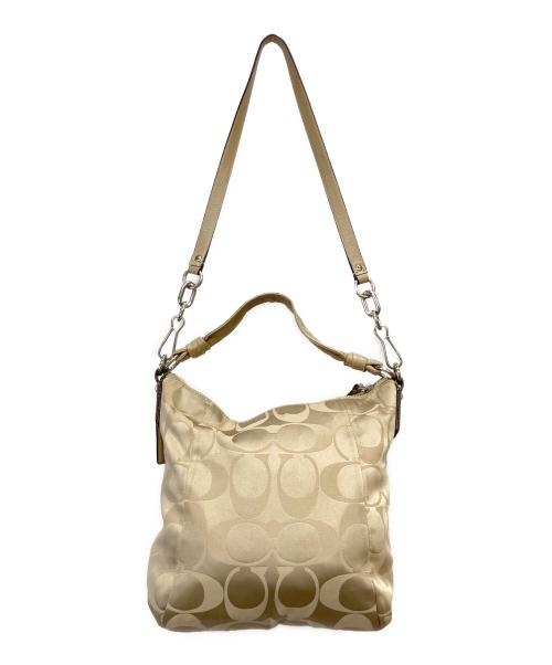 COACH（コーチ）COACH (コーチ) 2WAYショルダーバッグ ベージュの古着・服飾アイテム