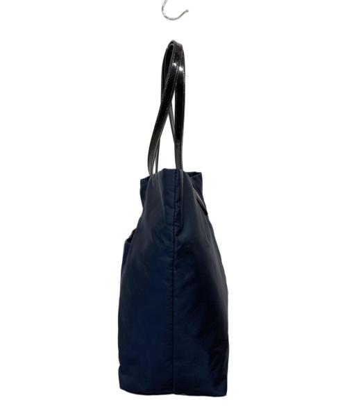 AMACA（アマカ）AMACA (アマカ) フラップトートバッグ ネイビーの古着・服飾アイテム