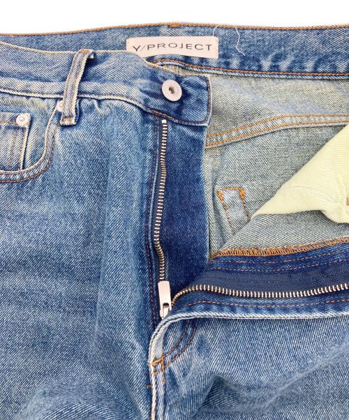 Y. PROJECT（ワイプロジェクト）Y. PROJECT (ワイプロジェクト) Cowboy Cuff Jeans インディゴ サイズ:不明の古着・服飾アイテム