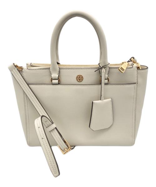 TORY BURCH（トリーバーチ）TORY BURCH (トリーバーチ) 2WAYトートバッグ アイボリーの古着・服飾アイテム