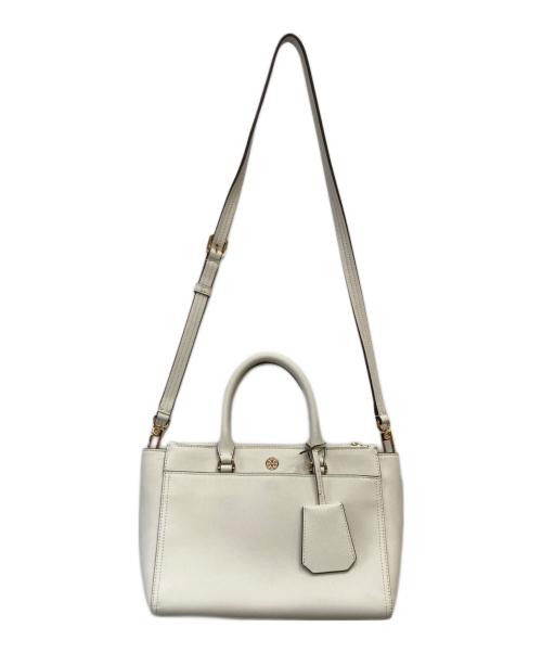 TORY BURCH（トリーバーチ）TORY BURCH (トリーバーチ) 2WAYトートバッグ アイボリーの古着・服飾アイテム