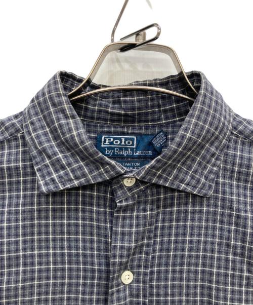 POLO RALPH LAUREN（ポロ・ラルフローレン）POLO RALPH LAUREN (ポロ・ラルフローレン) チェックシャツ グレー サイズ:Lの古着・服飾アイテム