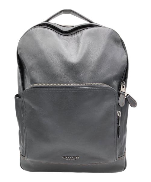 COACH（コーチ）COACH (コーチ) レザーバックパック ブラックの古着・服飾アイテム