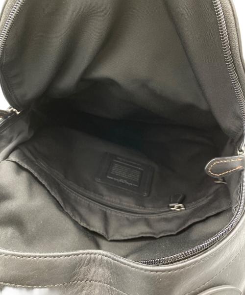 COACH（コーチ）COACH (コーチ) レザーバックパック ブラックの古着・服飾アイテム