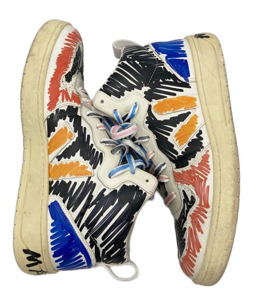 MARNI（マルニ）MARNI (マルニ) VEJA (ヴェジャ) ペイントミッドカットスニーカー ホワイト サイズ:28cmの古着・服飾アイテム