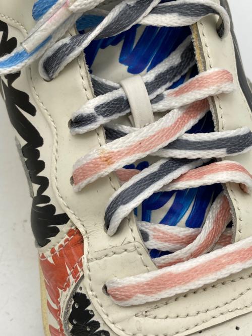 MARNI（マルニ）MARNI (マルニ) VEJA (ヴェジャ) ペイントミッドカットスニーカー ホワイト サイズ:28cmの古着・服飾アイテム