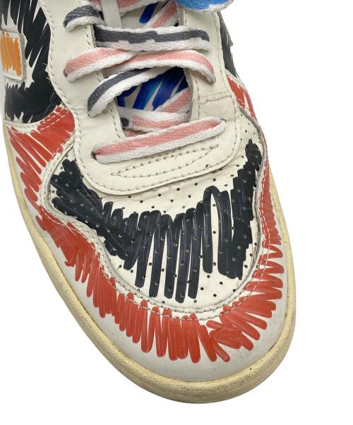 MARNI（マルニ）MARNI (マルニ) VEJA (ヴェジャ) ペイントミッドカットスニーカー ホワイト サイズ:28cmの古着・服飾アイテム
