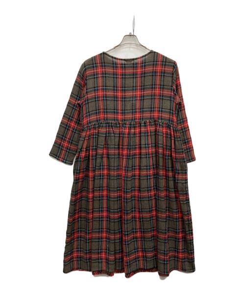 ichi（イチ）ichi (イチ) 長袖ワンピース ブラウン サイズ:FREE 未使用品の古着・服飾アイテム