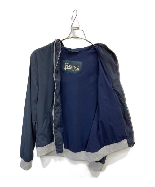 HERNO（ヘルノ）HERNO (ヘルノ) ナイロンジップジャケット ネイビー サイズ:50の古着・服飾アイテム