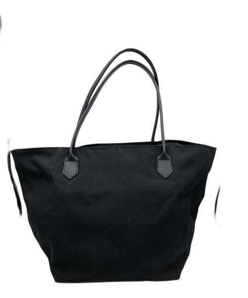 Herve Chapelier（エルベシャプリエ）Herve Chapelier (エルベシャプリエ) レザーハンドル舟形トートL ブラックの古着・服飾アイテム