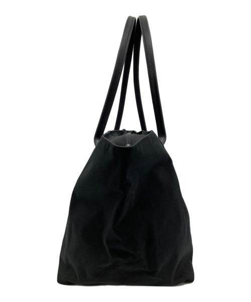 Herve Chapelier（エルベシャプリエ）Herve Chapelier (エルベシャプリエ) レザーハンドル舟形トートL ブラックの古着・服飾アイテム
