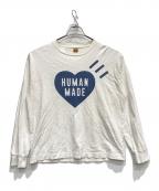 HUMAN MADEヒューマンメイド）の古着「ロングスリーブカットソー」｜ホワイト