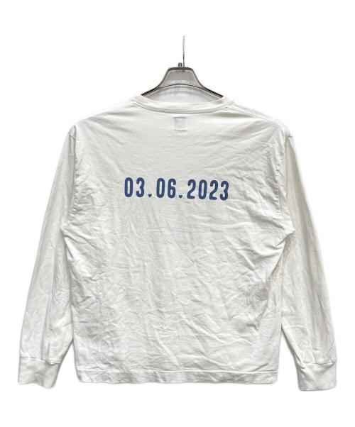HUMAN MADE（ヒューマンメイド）HUMAN MADE (ヒューマンメイド) ロングスリーブカットソー ホワイト サイズ:XLの古着・服飾アイテム