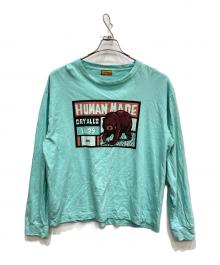 HUMAN MADE（ヒューマンメイド）の古着「ベアープリントロングスリーブカットソー」｜ブルー