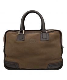 LOEWE（ロエベ）の古着「アマソナ40 スエードハンドバッグ」｜ブラウン