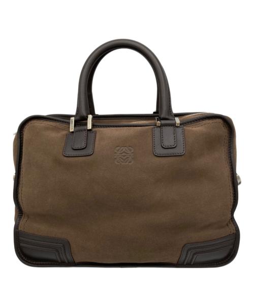 LOEWE（ロエベ）LOEWE (ロエベ) アマソナ40 スエードハンドバッグ ブラウンの古着・服飾アイテム