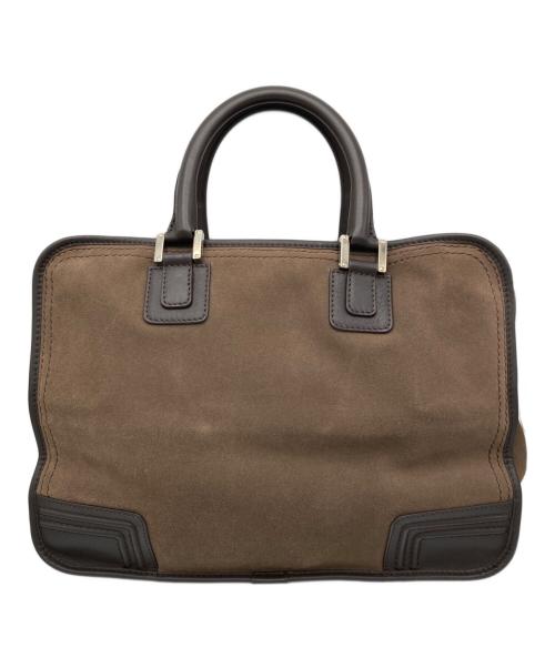 LOEWE（ロエベ）LOEWE (ロエベ) アマソナ40 スエードハンドバッグ ブラウンの古着・服飾アイテム