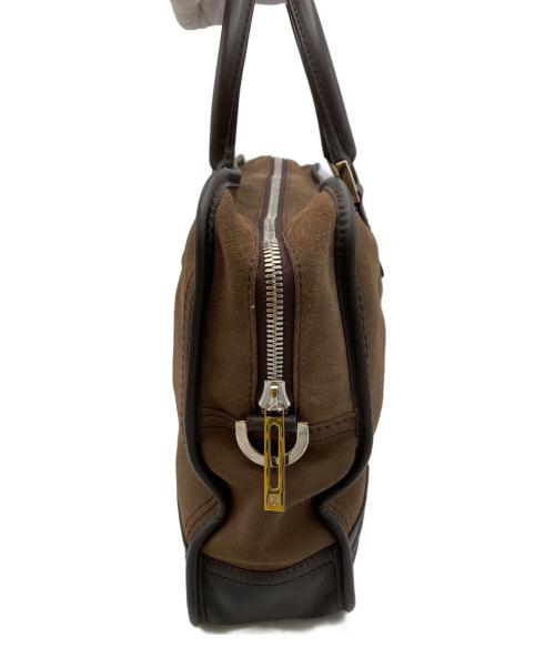 LOEWE（ロエベ）LOEWE (ロエベ) アマソナ40 スエードハンドバッグ ブラウンの古着・服飾アイテム