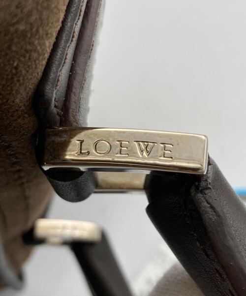 LOEWE（ロエベ）LOEWE (ロエベ) アマソナ40 スエードハンドバッグ ブラウンの古着・服飾アイテム