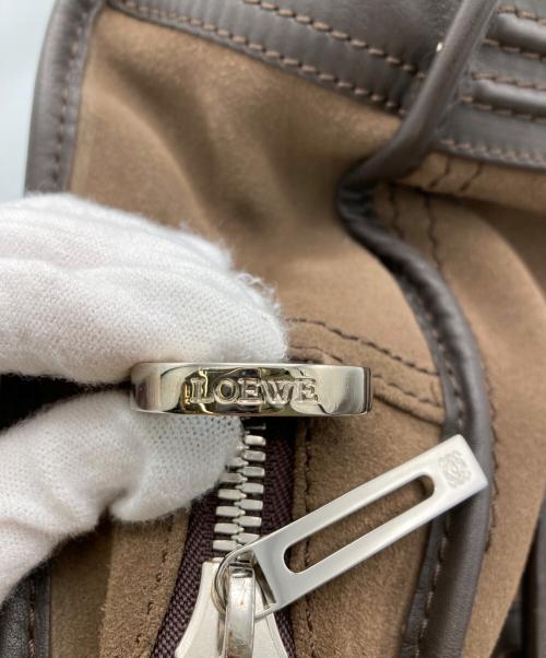 LOEWE（ロエベ）LOEWE (ロエベ) アマソナ40 スエードハンドバッグ ブラウンの古着・服飾アイテム