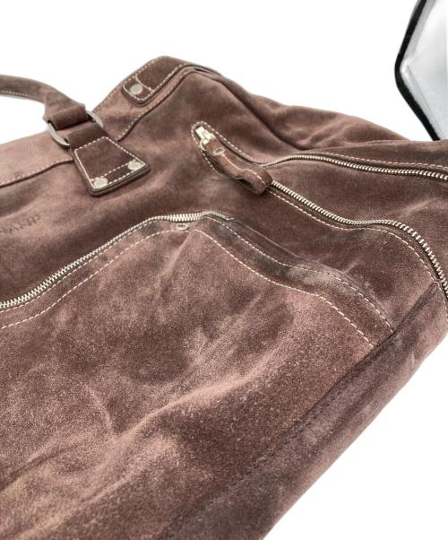 LONGCHAMP（ロンシャン）LONGCHAMP (ロンシャン) スエードハンドバッグ ブラウンの古着・服飾アイテム