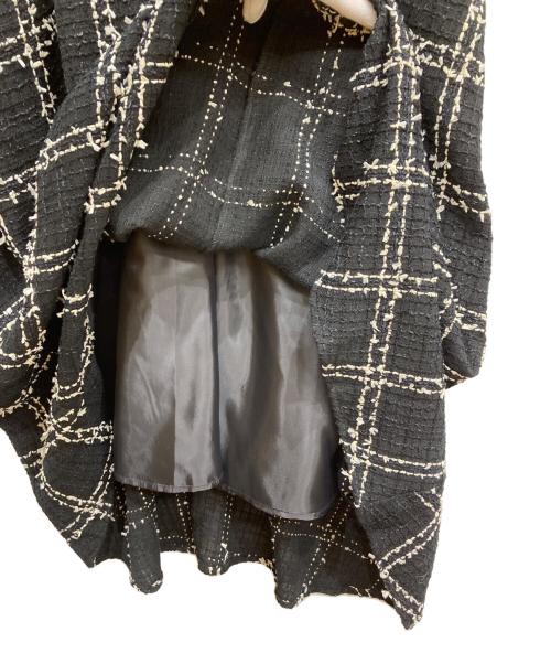 BEARDSLEY（ビアズリー）BEARDSLEY (ビアズリー) ツイードフレアワンピース ブラック サイズ:1の古着・服飾アイテム