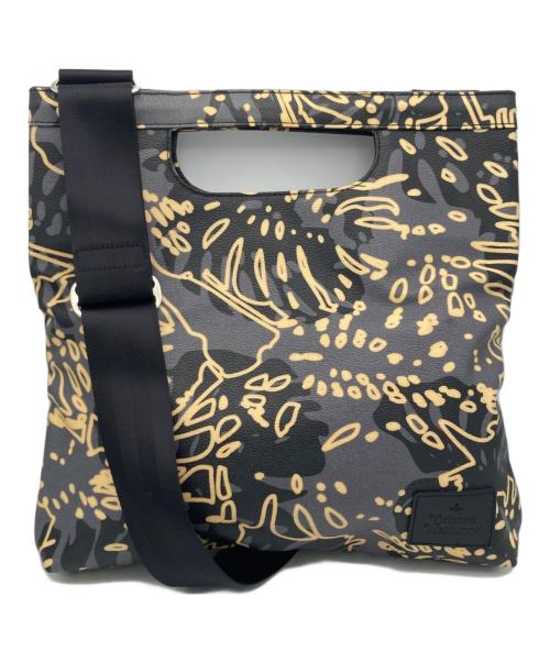 Vivienne Westwood（ヴィヴィアンウエストウッド）Vivienne Westwood (ヴィヴィアンウエストウッド) ボタニカル柄2WAYショルダーバッグ グレーの古着・服飾アイテム