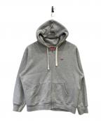 SUPREMEシュプリーム）の古着「Small Box Drawcord Zip Up Hooded Sweatshirt」｜グレー