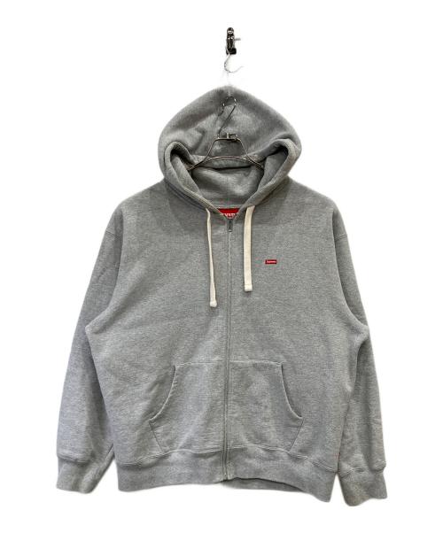SUPREME（シュプリーム）SUPREME (シュプリーム) Small Box Drawcord Zip Up Hooded Sweatshirt グレー サイズ:Lの古着・服飾アイテム