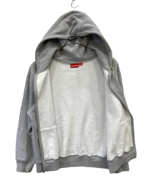 SUPREME（シュプリーム）SUPREME (シュプリーム) Small Box Drawcord Zip Up Hooded Sweatshirt グレー サイズ:Lの古着・服飾アイテム