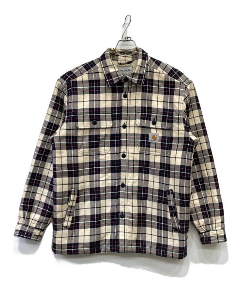 Carhartt WIP（カーハート ワーク イン プログレス）CARHARTT WIP (カーハート ワーク イン プログレス) チェックボアジャケット ベージュ サイズ:Mの古着・服飾アイテム