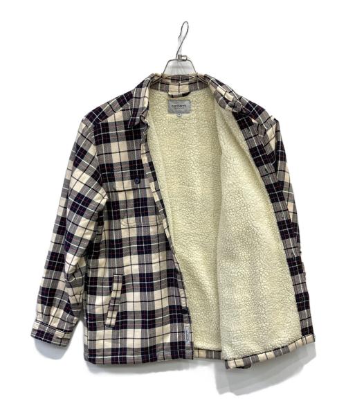 Carhartt WIP（カーハート ワーク イン プログレス）CARHARTT WIP (カーハート ワーク イン プログレス) チェックボアジャケット ベージュ サイズ:Mの古着・服飾アイテム