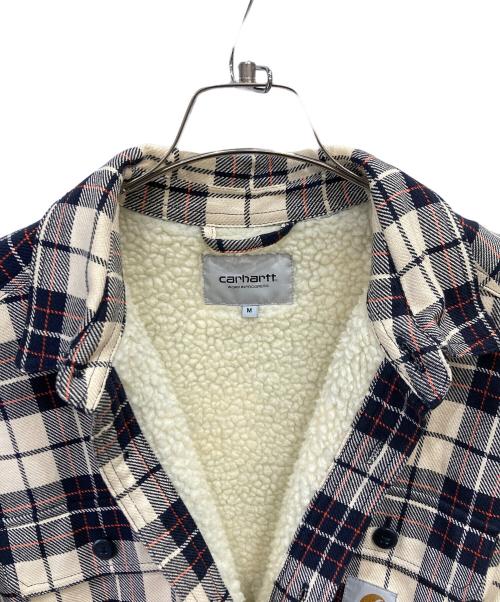 Carhartt WIP（カーハート ワーク イン プログレス）CARHARTT WIP (カーハート ワーク イン プログレス) チェックボアジャケット ベージュ サイズ:Mの古着・服飾アイテム