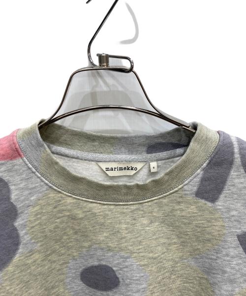 marimekko（マリメッコ）marimekko (マリメッコ) 花柄スウェット グレー サイズ:Sの古着・服飾アイテム