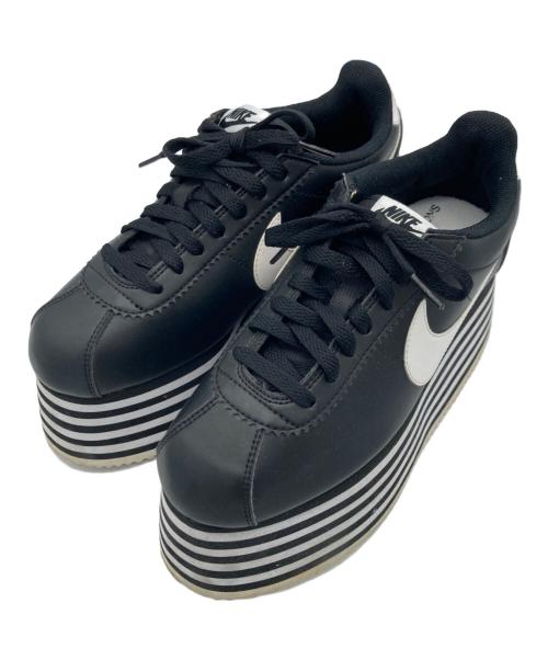 NIKE（ナイキ）NIKE (ナイキ) COMME des GARCONS (コムデギャルソン) 厚底スニーカー ブラック サイズ:25cmの古着・服飾アイテム