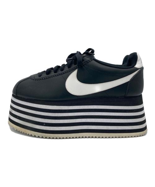 NIKE（ナイキ）NIKE (ナイキ) COMME des GARCONS (コムデギャルソン) 厚底スニーカー ブラック サイズ:25cmの古着・服飾アイテム