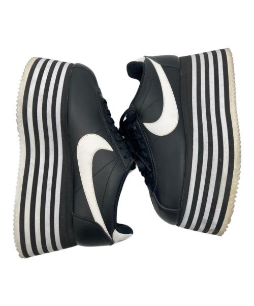 NIKE（ナイキ）NIKE (ナイキ) COMME des GARCONS (コムデギャルソン) 厚底スニーカー ブラック サイズ:25cmの古着・服飾アイテム