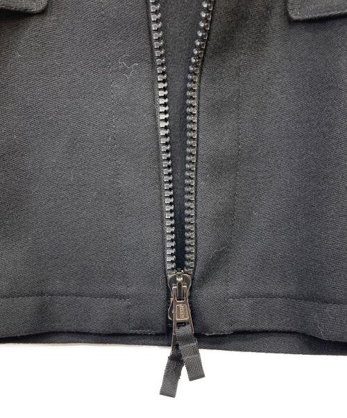 ARMANI COLLEZIONI（アルマーニ コレツィオーニ）ARMANI COLLEZIONI (アルマーニ コレツィオーニ) ダブルジップウールブルゾン ブラック サイズ:48の古着・服飾アイテム