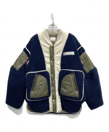 OMMO（オーエムエムオー）の古着「REVERSIBLE MIXED FABRIC CT」｜ネイビー