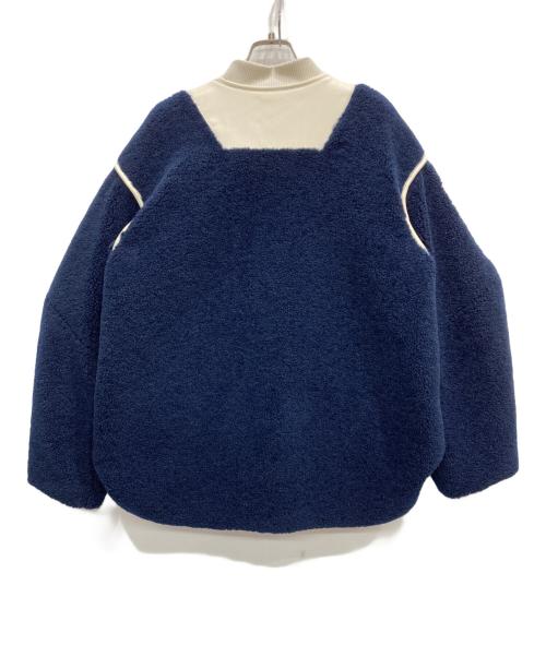 OMMO（オーエムエムオー）OMMO (オーエムエムオー) REVERSIBLE MIXED FABRIC CT ネイビー サイズ:36の古着・服飾アイテム