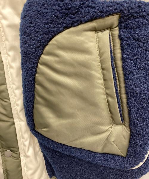 OMMO（オーエムエムオー）OMMO (オーエムエムオー) REVERSIBLE MIXED FABRIC CT ネイビー サイズ:36の古着・服飾アイテム