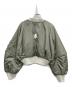 OMMO (オーエムエムオー) VOLUME SLEEVE SHORT MA-1 カーキ サイズ:38：20000円