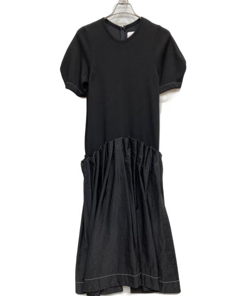 OMMO（オーエムエムオー）OMMO (オーエムエムオー) SOLID TUCK OP ブラック サイズ:36の古着・服飾アイテム