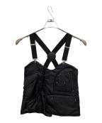 OMMOオーエムエムオー）の古着「MULTI POCKET MA-1 VEST」｜ブラック