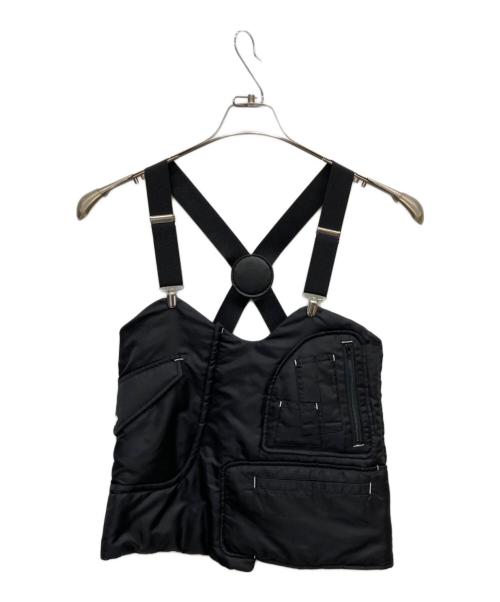 OMMO（オーエムエムオー）OMMO (オーエムエムオー) MULTI POCKET MA-1 VEST ブラック サイズ:FREEの古着・服飾アイテム